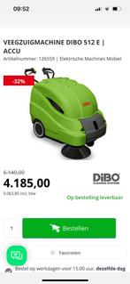 Dibo 512 veegmachine, Doe-het-zelf en Verbouw, Reinigingsmachines, Ophalen of Verzenden, Zo goed als nieuw, Schrobmachine