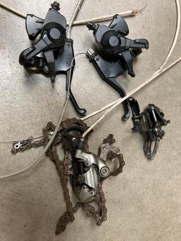Tweedehands versnelling/handremset shimano deore beschikbaar voor biedingen