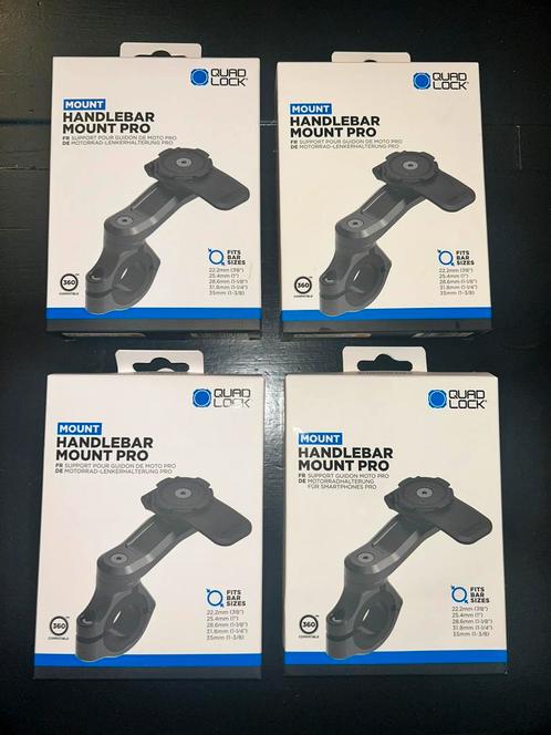 Quad Lock Handlebar Pro, Telecommunicatie, Telefoonhouders, Nieuw, Motor, Ophalen of Verzenden