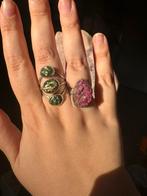 Cobalto calciet en oceaan jaspis ringen, Sieraden, Tassen en Uiterlijk, Ringen, Ophalen of Verzenden, Zo goed als nieuw, Zilver