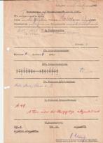 Formulier Tropendienstfähigkeit tweede wereldoorlog, Verzamelen, Militaria | Tweede Wereldoorlog, Verzenden, Overige typen, Overige soorten