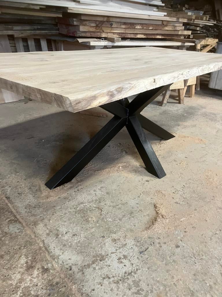 Boomstamtafel ronde tafel op maat mogelijk, Ophalen, 100 tot 150 cm, Rond, 200 cm of meer