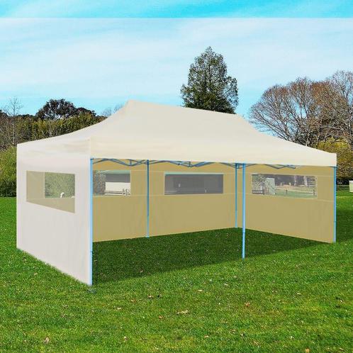 Partytent pop-up inklapbaar 3x6 m crème gratis bezorgd, Tuin en Terras, Partytenten, Nieuw, Partytent, 2 meter of meer, 5 tot 8 meter