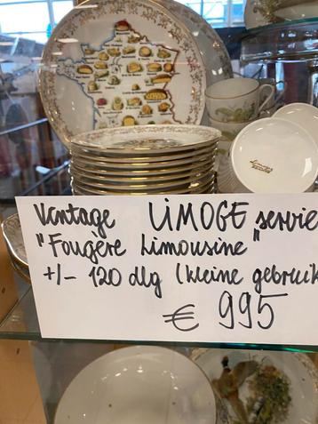 Vintage Limoge servies 120 delig beschikbaar voor biedingen