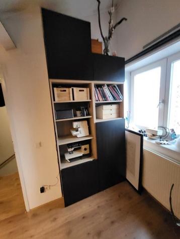 Zo Goed Als Nieuwe Bestå Kast - Eiken Effect & Zwart