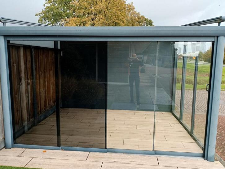 Showroom model veranda 400x300 cm, Tuin en Terras, Overkappingen, Zo goed als nieuw, Veranda, Ophalen