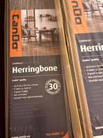 Cando herringbone grijs eiken 29 pakken a 0,89 m2, Huis en Inrichting, Stoffering | Vloerbedekking, Ophalen, Nieuw, Grijs, Visgraat