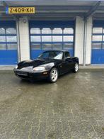 Mazda Mazda Mx-5 1.6 1998 Zwart, Auto's, Mazda, Te koop, Benzine, Stof, Cabriolet