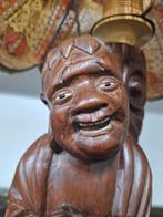 Zeer mooi boedha figuur indonesisch  zeer mooie antieke lamp, Ophalen of Verzenden