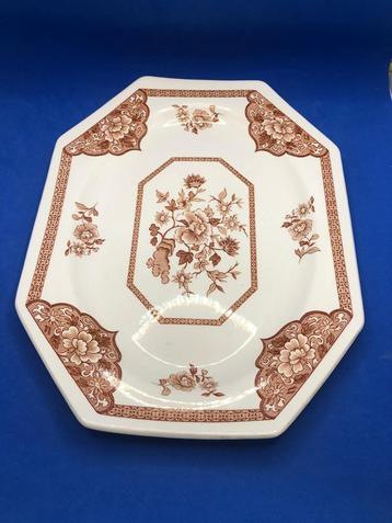 achthoekig dienblad of schaal Staffordshire beschikbaar voor biedingen