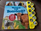 Wat hoor je op de boerderij? Boek voorleesboeken met geluid, Boeken, Verzenden, Zo goed als nieuw, Jongen of Meisje