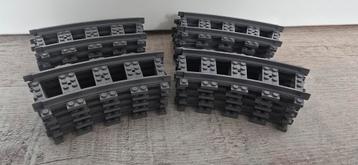 Lego Rails - 20 Bochten voor RC Trein beschikbaar voor biedingen
