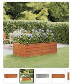 Cortenstaal bloembak, Tuin en Terras, Bloembakken en Plantenbakken, 100 cm of meer, Nieuw, Metaal, Rechthoekig