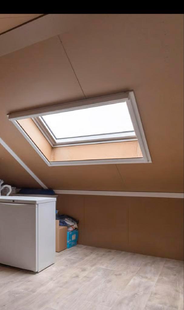 Velux dakraam met hor en verduistering 114x118 model GGLSK06, Doe-het-zelf en Verbouw, Glas en Ramen, Gebruikt, Dakraam, 80 tot 120 cm
