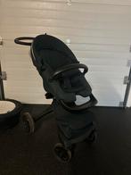MOOIE STOKKE KINDERWAGEN + WIEG. ZWART, Ophalen, Zo goed als nieuw