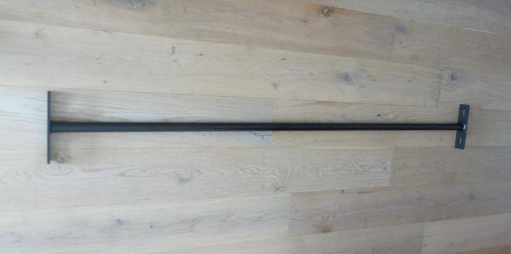 Pull-up bar zwart / 180 cm., Sport en Fitness, Fitnessmaterialen, Nieuw, Oprekstang, Armen, Borst, Buik, Rug, Ophalen