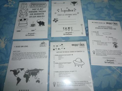 Broodbriefjes voor in de broodtrommel voor 7+, Diversen, Schoolbenodigdheden, Nieuw, Ophalen of Verzenden