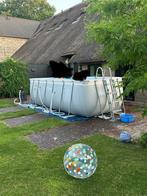 Bestway Power Steel Zwembad 412 x 201 x 122, Tuin en Terras, Gebruikt, 200 tot 300 cm, Rechthoekig, Ophalen