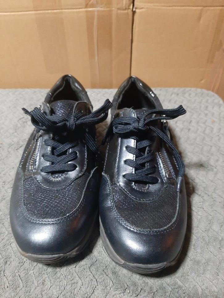 Feyn leren damesschoenen mt 39, Kleding | Dames, Schoenen, Zo goed als nieuw, Sneakers of Gympen, Zwart, Ophalen of Verzenden