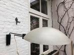 Vintage Wandlamp met Verstelbare Arm, Huis en Inrichting, Lampen | Wandlampen, Ophalen, Gebruikt, Metaal