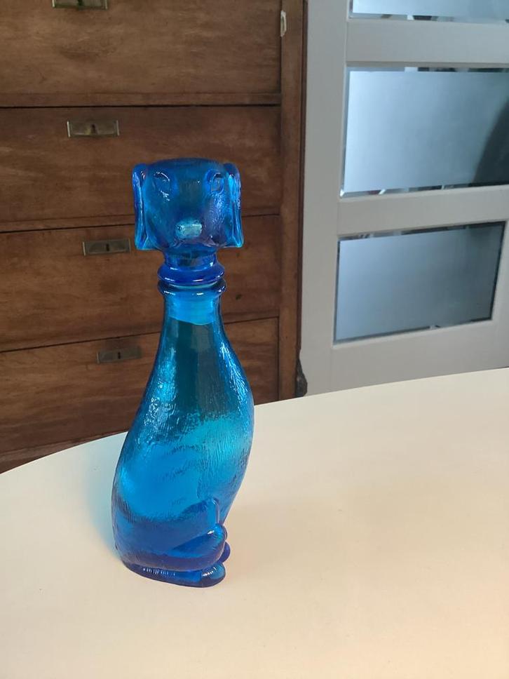 Empoli Teckel Karaf, Antiek en Kunst, Antiek | Glas en Kristal, Ophalen of Verzenden