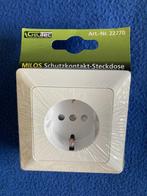 NIEUW! Milos-contactdoos met LED-dimmer Mat Wit + Frame, Ophalen of Verzenden, Nieuw, Stopcontact