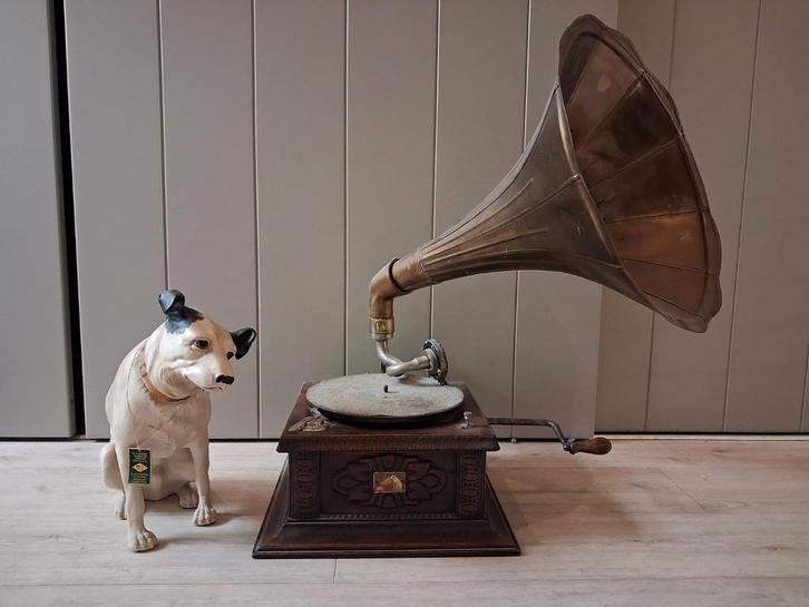 HMV Grammafoonspeler met certificaat, Antiek en Kunst, Antiek | Keramiek en Aardewerk, Ophalen