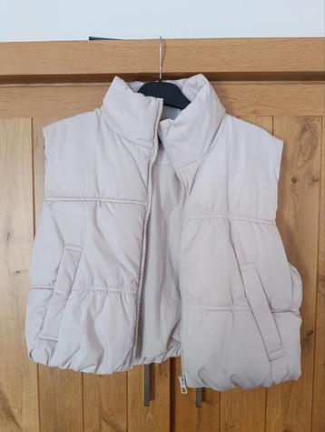 Bodywarmer maat M beige/crème kleurig beschikbaar voor biedingen
