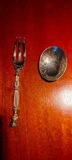 Silver fork and spoon replica to 17th century., Ophalen of Verzenden, Zilver
