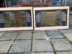 2 authentieke glas in lood jaren 1940    40/80, Doe-het-zelf en Verbouw, Glas en Ramen, Gebruikt, Minder dan 80 cm, Ophalen of Verzenden