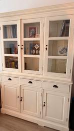 Apothekerskast wit hout, 213x149x50cm, Huis en Inrichting, Ophalen, Gebruikt, 100 tot 150 cm, 200 cm of meer
