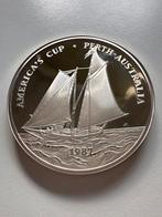 Samoa 1987 5oz Zilveren Munt - America's Cup 155,5gr, Ophalen of Verzenden, Overige landen, Losse munt, Zilver
