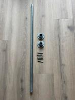 Industriële Garderobestang - Metalen Look, Ophalen, Nieuw, 20 tot 40 mm, Rvs