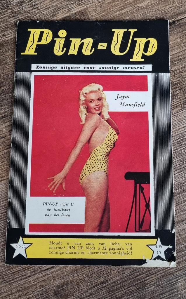 Pin-Up Tijdschrift Jayne Mansfield, Verzamelen, Tijdschriften, Kranten en Knipsels, Tijdschrift, Nederland, 1940 tot 1960, Ophalen of Verzenden