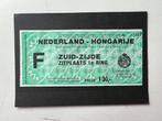 Oud voetbal kaartje Nederland - Hongarije 17 oktober 1984, Verzenden, Gebruikt, Feyenoord, Poster, Plaatje of Sticker
