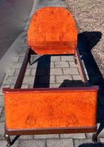 2 Art Deco eenpersoonsbedframes., Ophalen, Gebruikt, 90 cm, Eenpersoons