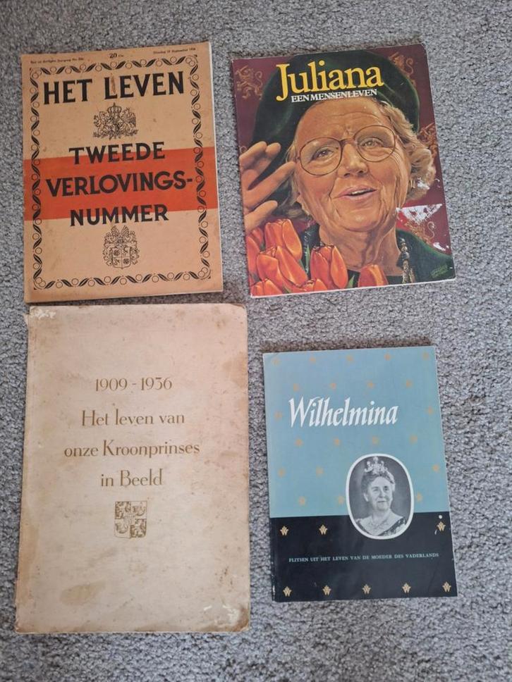 Oude boeken/magazines Nederlands Koningshuis - Collectie, Boeken, Geschiedenis | Vaderland, Gelezen, 20e eeuw of later, Ophalen of Verzenden