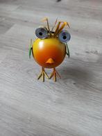 Decoratie vogellamp op Zonne-energie, Tuin en Terras, Tuinbeelden, Ophalen of Verzenden, Zo goed als nieuw, Metaal, Overige typen