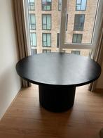 Ronde eettafel zwart/goud - 130cm, Huis en Inrichting, Tafels | Eettafels, Ophalen, 100 tot 150 cm, Rond, Zo goed als nieuw
