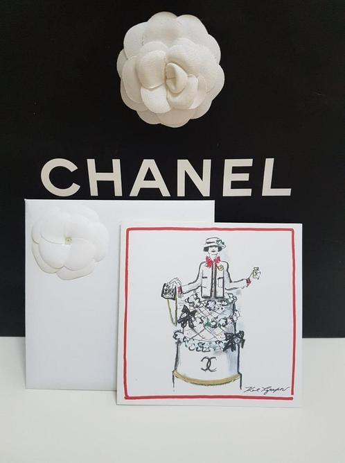 Chanel kaart met envelop en camelia, Sieraden, Tassen en Uiterlijk, Uiterlijk | Parfum, Nieuw, Verzenden