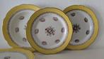 Franse Retro Vintage Graziella borden bloemen goud gele rand, Huis en Inrichting, Keuken | Servies, Ophalen of Verzenden, Zo goed als nieuw