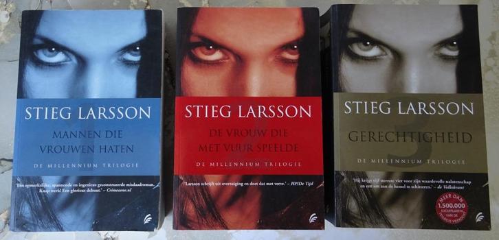3 misdaadromans Millennium trilogie Stieg Larsson., Boeken, Thrillers, Zo goed als nieuw, Ophalen of Verzenden
