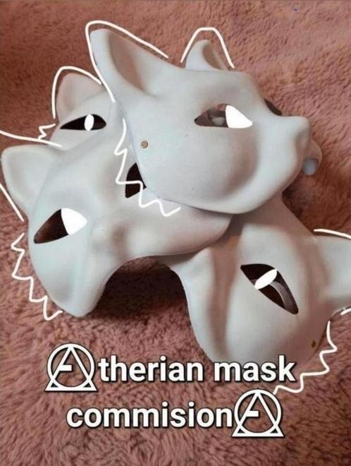 Therian mask commision!, Verzamelen, Spaarpotten, Zo goed als nieuw, Ophalen of Verzenden