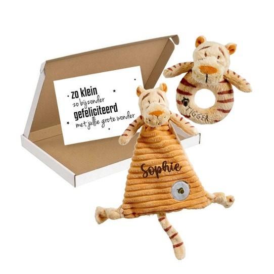 Cadeau door de brievenbus pakketje teigetje winnie de poeh, Kinderen en Baby's, Kraamcadeaus en Geboorteborden, Nieuw, Kraamcadeau