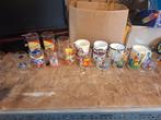 Vintage Disney Simpsons Taz Looney tunes glazen mokken, Verzamelen, Ophalen of Verzenden, Gebruikt