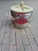 Messing lamp met glas., Ophalen of Verzenden, Glas, Minder dan 50 cm
