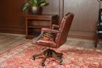 Chesterfield bureaustoel, Huis en Inrichting, Ophalen of Verzenden, Zo goed als nieuw, Bureaustoel, Rood