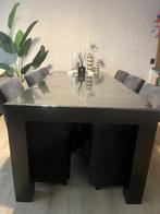 Eiken eettafel (goossens kleur Wenge), Ophalen, Zo goed als nieuw