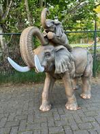 Mooie imposante Olifant (155 hoog en 200 cm lang), Dierenbeeld, Kunststof, Bergeijkse Bengels, Ophalen of Verzenden