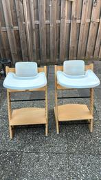 Stokke tripp trapp naturel met babyset en tray, Ophalen of Verzenden, Zo goed als nieuw, Meegroeistoel